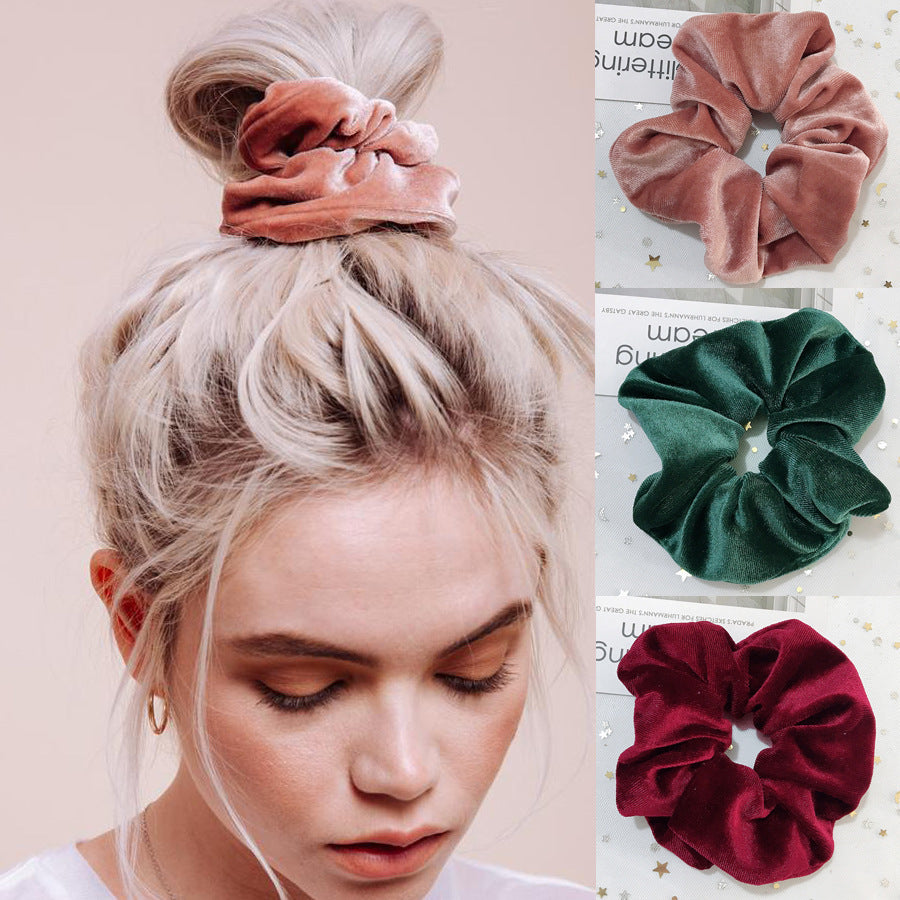 Flannel Hair Tie Ponytail Flannel Hair Tie Ponytail